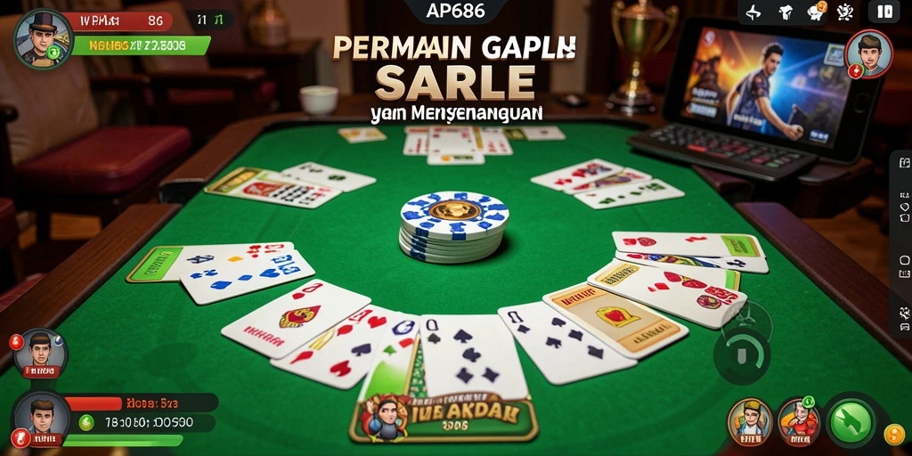 Tampilan gameplay Gaple yang seru dan interaktif di AP686.
