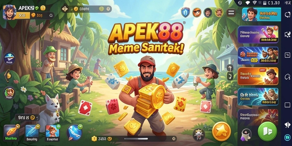 Tampilan gameplay APEK88 yang menarik dan menyenangkan.