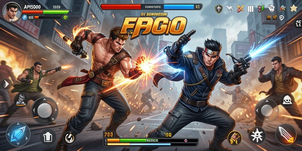Tampilan gameplay menegangkan dengan aksi cepat di API5000.