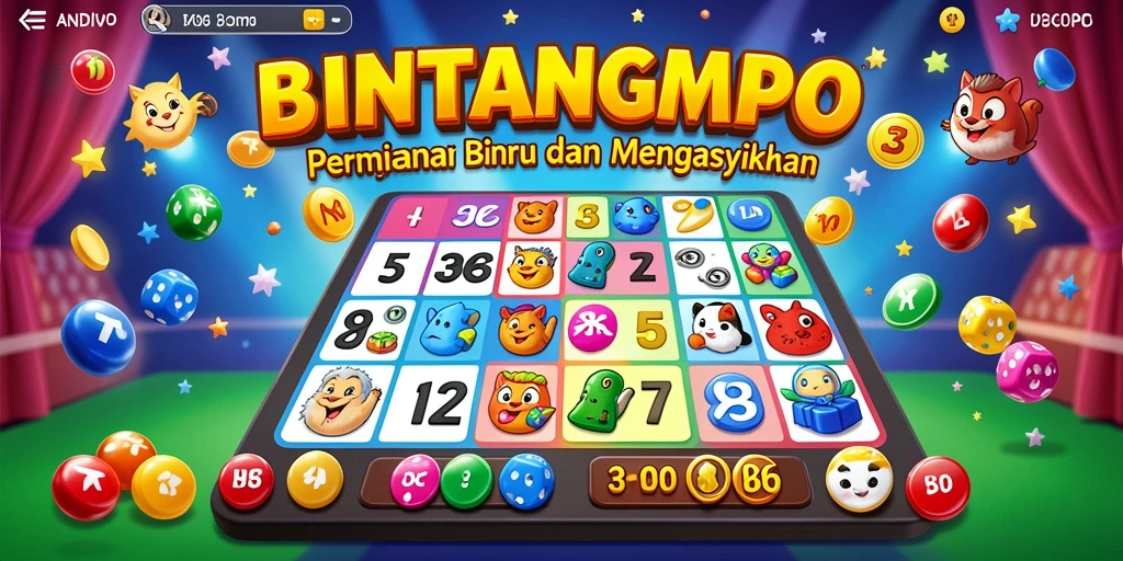 Screenshot gameplay BINTANGMPO dengan suasana Bingo yang ceria.