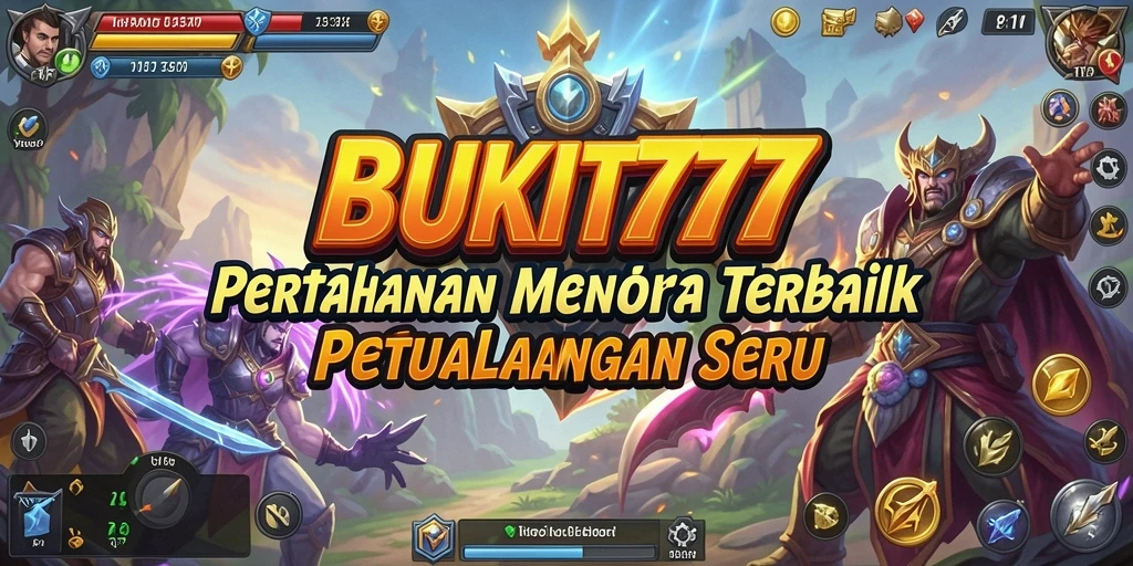Tampilan seru gameplay menara di BUKIT777.