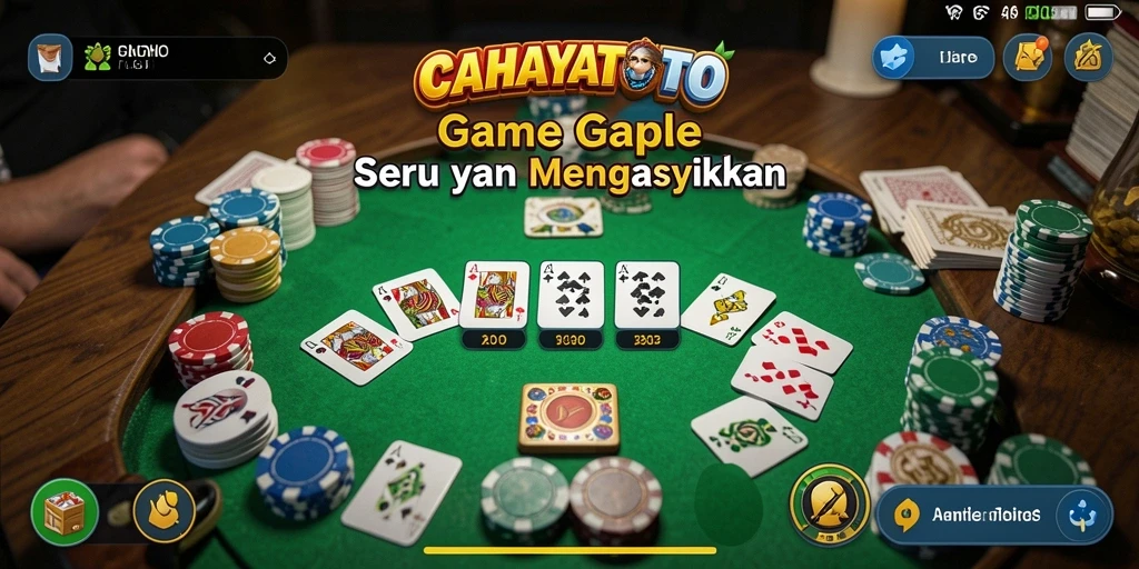 Tampilan gameplay seru di CAHAYATOTO dengan teman-teman.