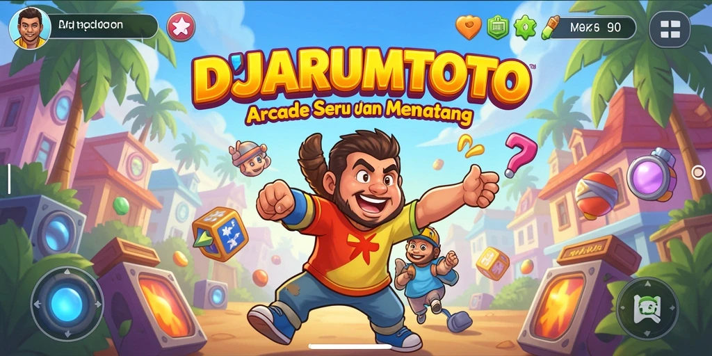 Tampilan gameplay <strong>DJARUMTOTO</strong> yang penuh warna dan seru saat bermain.