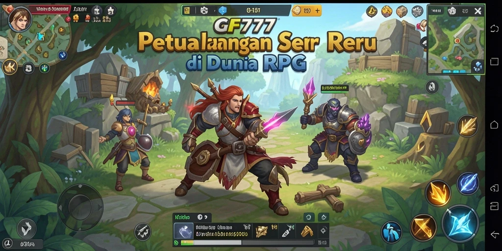 Tangkapan layar dari gameplay RPG yang mendebarkan di GF777.