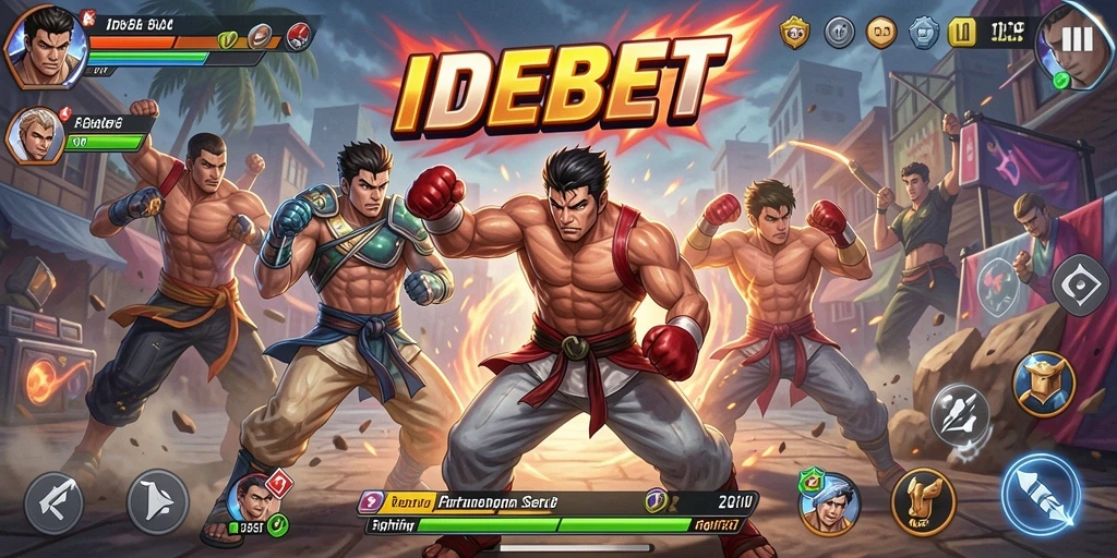 Tampilan menarik dari gameplay IDEBET dalam pertarungan aksi.