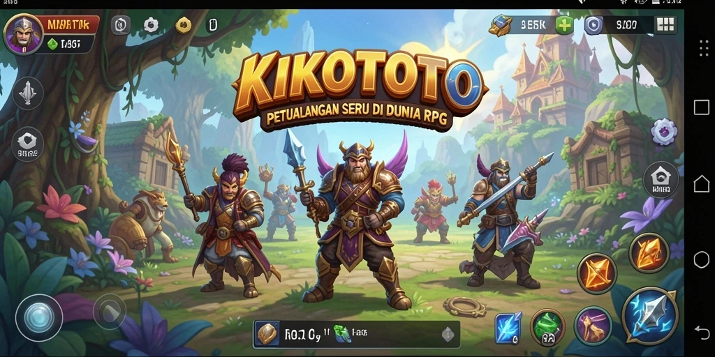 Gameplay KIKOTOTO yang seru dan penuh aksi RPG.