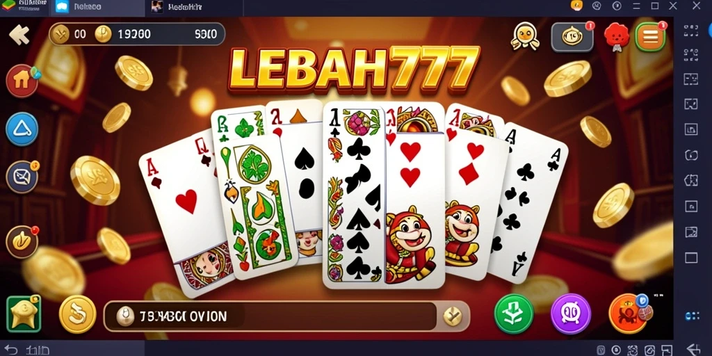 Tampilan gameplay seru dalam aplikasi LEBAH777.