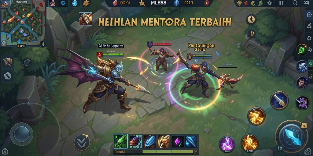 Tampilan gameplay menara pertahanan yang intens dan mendebarkan.