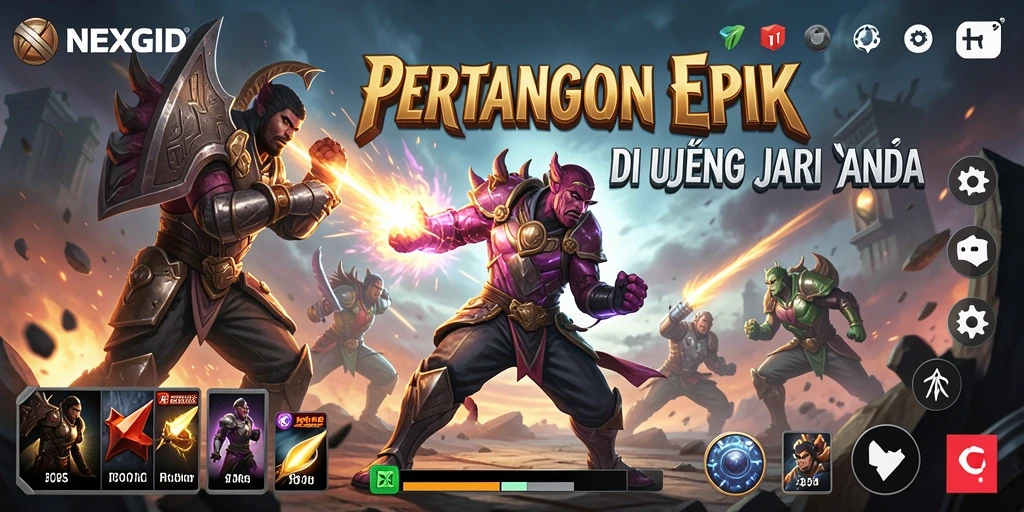 Gameplay seru dan pertarungan intens di NEXGID.