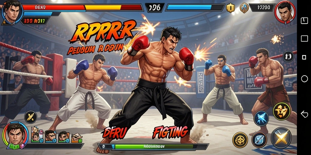 Gameplay RPRR dengan pertarungan dinamis dan karakter yang kuat.