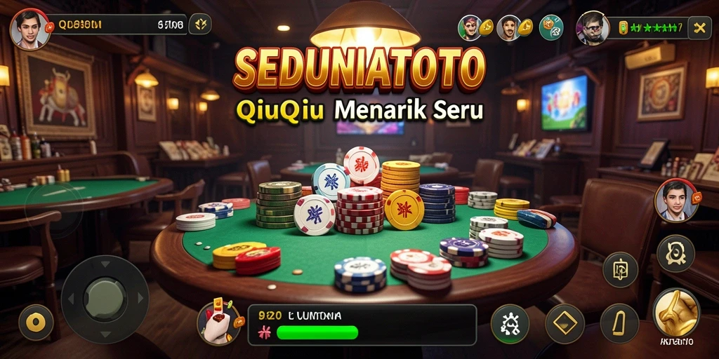 Tampilan gameplay SEDUNIATOTO yang penuh aksi QiuQiu.