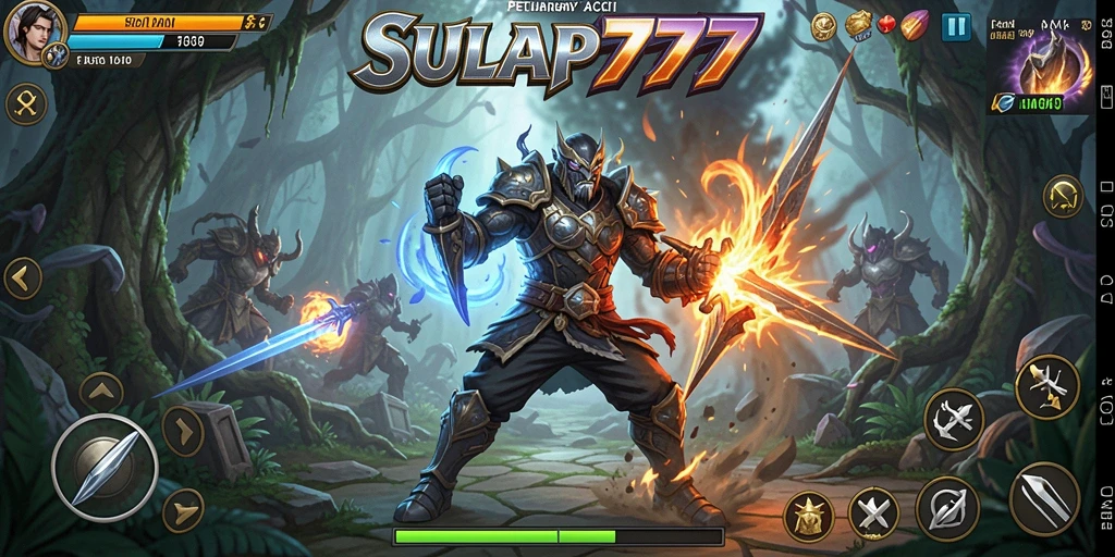 Screenshot utama SULAP777 menampilkan aksi pertarungan yang mendebarkan.